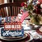 3 Pcs Farmhouse 4th of July Patriotic Table Sign Independence Day Table Wood Decorations Patriotic Themed Rustic Farmhouse Wood Block Sign for Party Home Desk